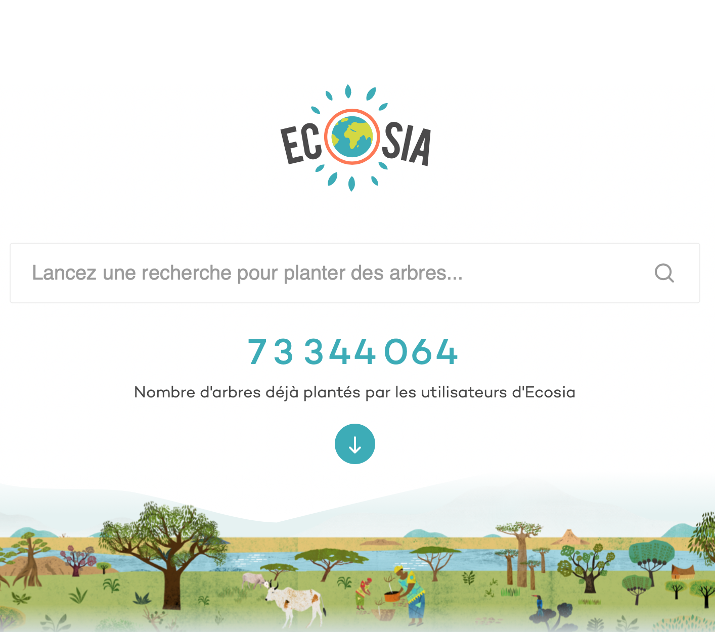 Sa search. Ecosia.